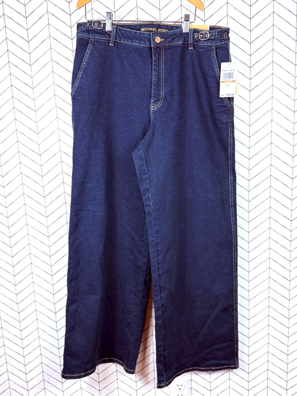 Michael Kors Selma Wide Leg Jeans